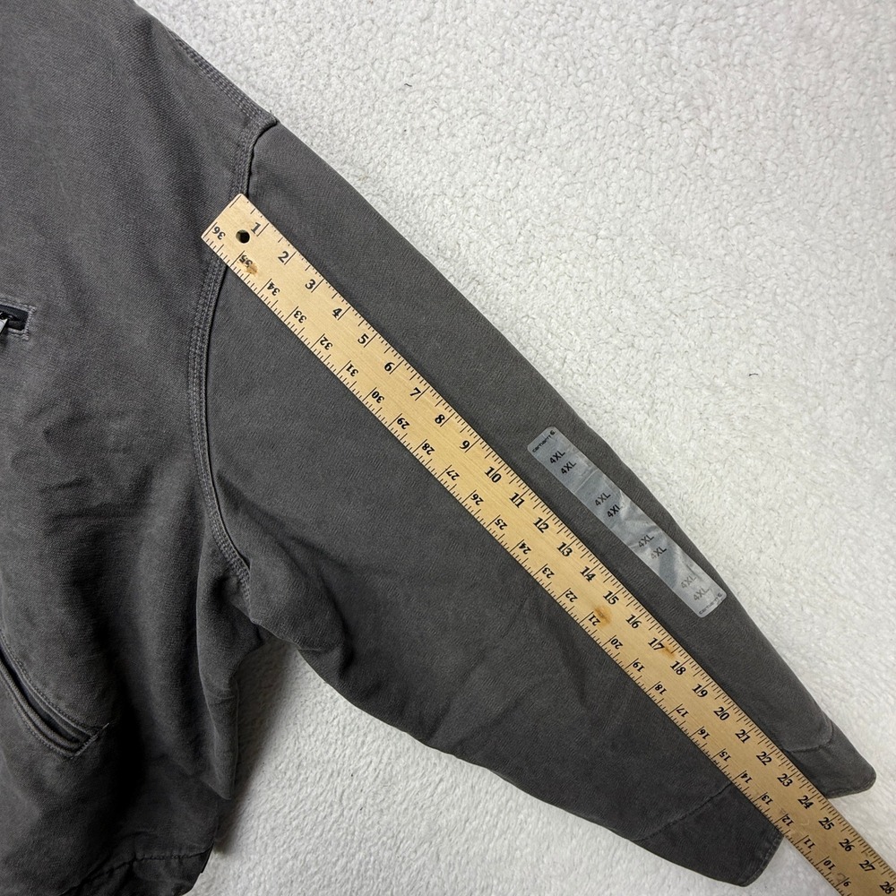 Carhartt Detroit Jacket Blanket Lined Mens 4XL J97 GVL Gravel Gray NWT NOS - Picture 9 of 12